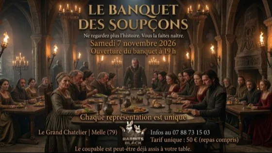 Affiche du spectacle Le Banquet des Soupçons