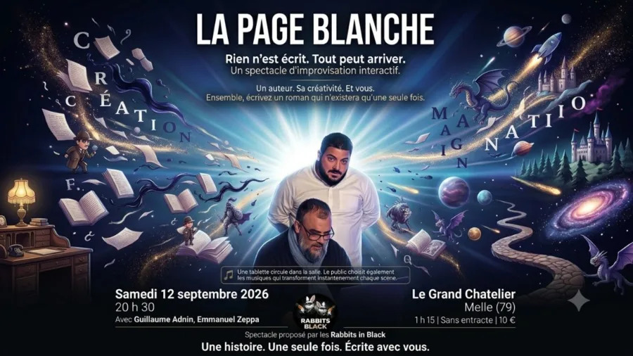 Affiche du spectacle La Page Blanche